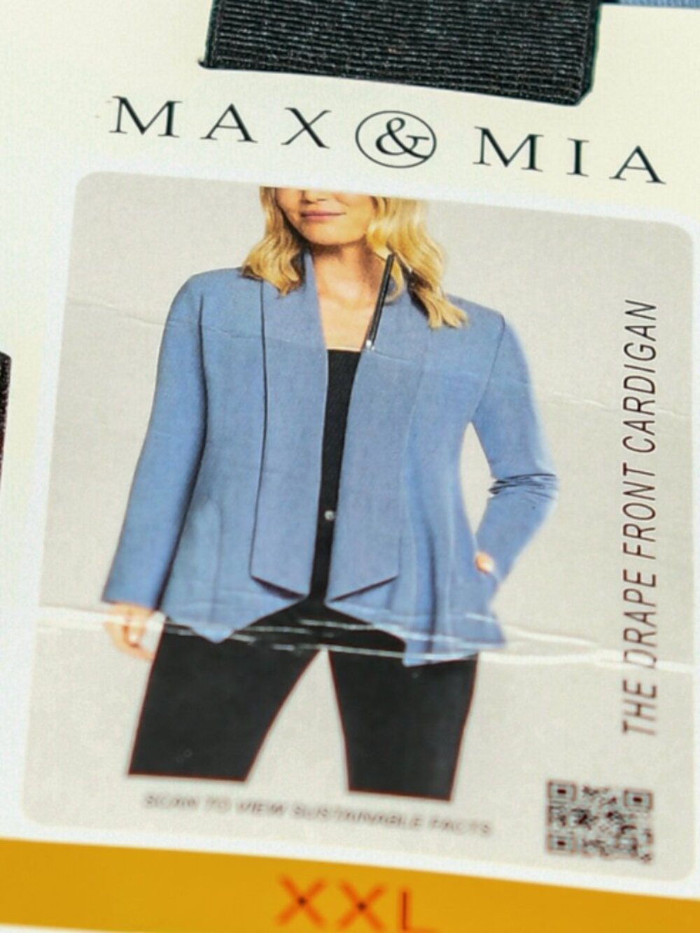 MAX& MIA  THE DRAPE FRONT CARDIGAN